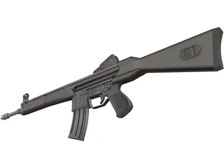 Stoner Rifle 3D Model preview