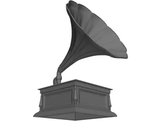 Gramophone 3D Model preview