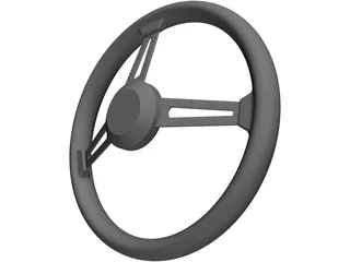 MOMO Steering Wheel 3D Model preview