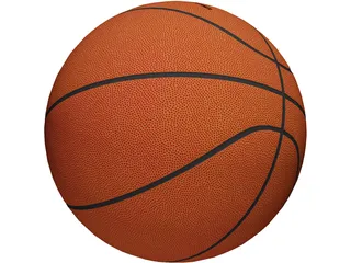 NBA Spalding Basketball Ball 3D Model preview