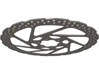 Brake Disc Shimano 180 3D Model preview