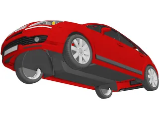 Citroen C4 3D Model preview