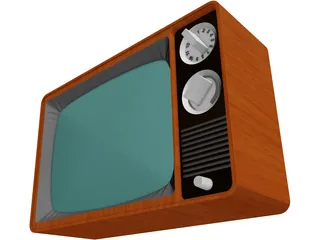 Old TV 3D Model preview