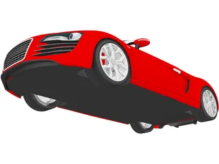 Audi R8 V10 Spyder (2012) 3D Model preview
