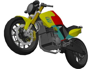 Honda Tiger Revo 200 3D Model preview