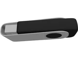 USB Flash Drive 3D Model preview