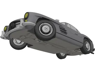 Mercedes-Benz 300SL Gullwing 3D Model preview