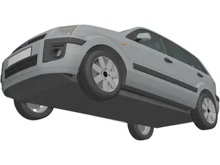 Ford Fusion Hatchback (2006) 3D Model preview