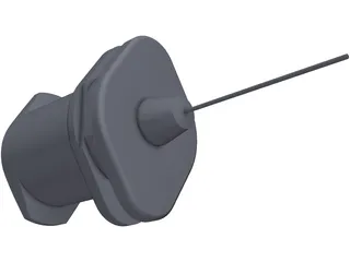 Luer Lock Needle 3D Model preview