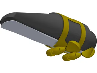 Alto Saxophone Mouthpiece 3D Model preview