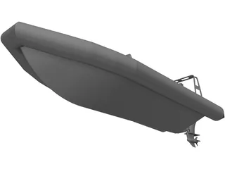 Raptor Rigid Inflatable Boat (Rib) 6.95m 3D Model preview