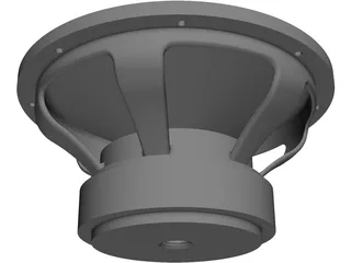 Subwoofer Bass Driver 12 inch 3D Model preview