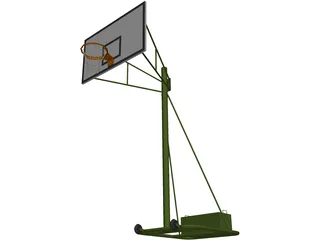 Basketball Rack 3D Model preview