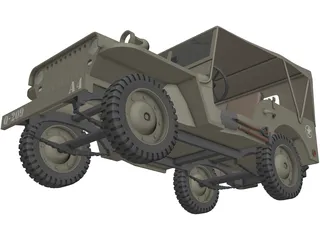 Jeep Willys 3D Model preview