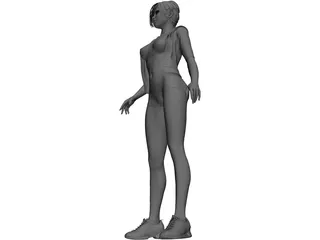 Girl Beauty 3D Model preview