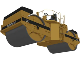 Caterpillar Compactor 3D Model preview