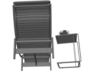 Chair Lounge 3D Model preview