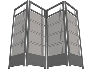 Oriental Panel 3D Model preview