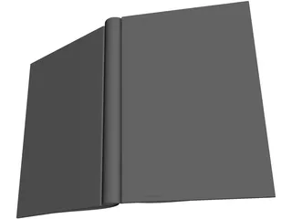 Book Open 3D Model preview