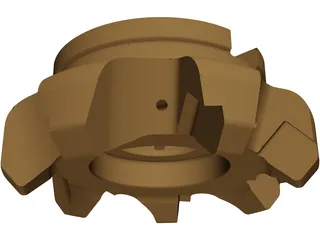 Face Mill 3D Model preview