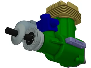 OS Nitro Engine Class 90 3D Model preview