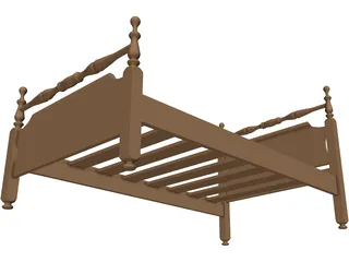 Bed 3D Model preview