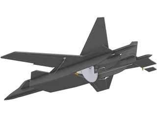 SU-47 Berkut Foam Electric RC 3D Model preview