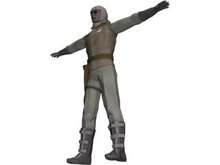 Star Wars Hoth Soldier 3D Model preview