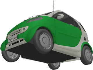 Smart Fortwo 3D Model preview