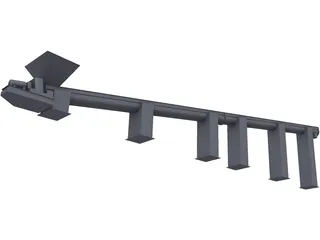 Helix Conveyor 3D Model preview
