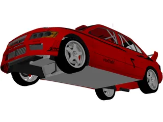 Mitsubishi Lancer WRC 3D Model preview