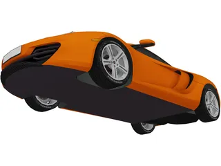 McLaren MP4-12C 3D Model preview