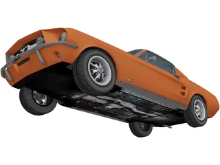 Ford Mustang Shelby GT500 3D Model preview