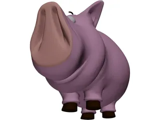 Pig Toy 3D Model preview