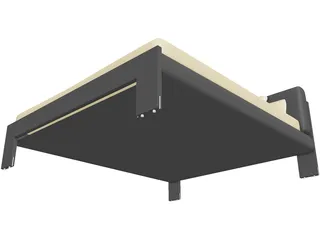 Brooks Bed 3D Model preview