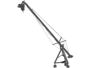 Camera on Crane 3D Model preview