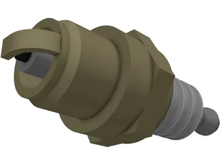 Spark Plug 3D Model preview