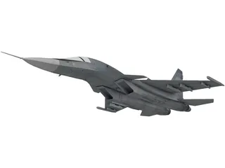Sukhoi Su-34 Fullback 3D Model preview