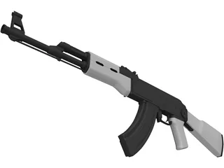 AK-47 3D Model preview