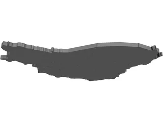 Ecuador 3D Map 3D Model preview
