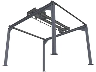 Underslung Crane 3D Model preview