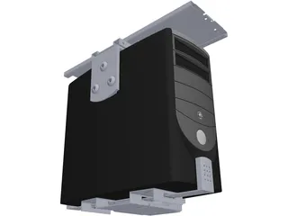 PC Desktop Case 3D Model preview