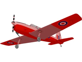 de Havilland Canada DHC-1 Chipmunk 3D Model preview