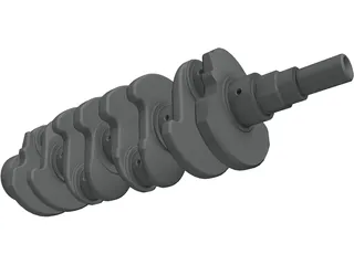 Crankshaft 3D Model preview