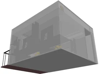 Office Small Design Studio 3D Model preview