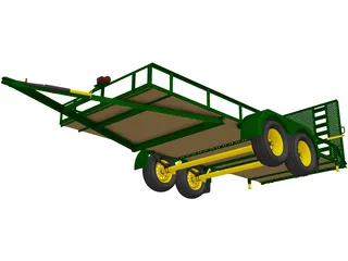 Utility Tailer 3D Model preview
