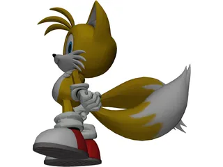 Tails Sonic 3D Model preview
