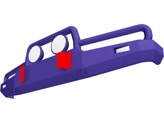Daihatsu F70 Bumper 3D Model preview