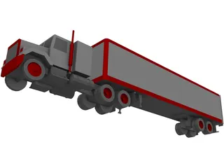 Mack Truck 3D Model preview