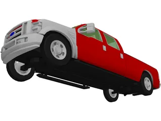 Ford F-350 Pickup (2010) 3D Model preview